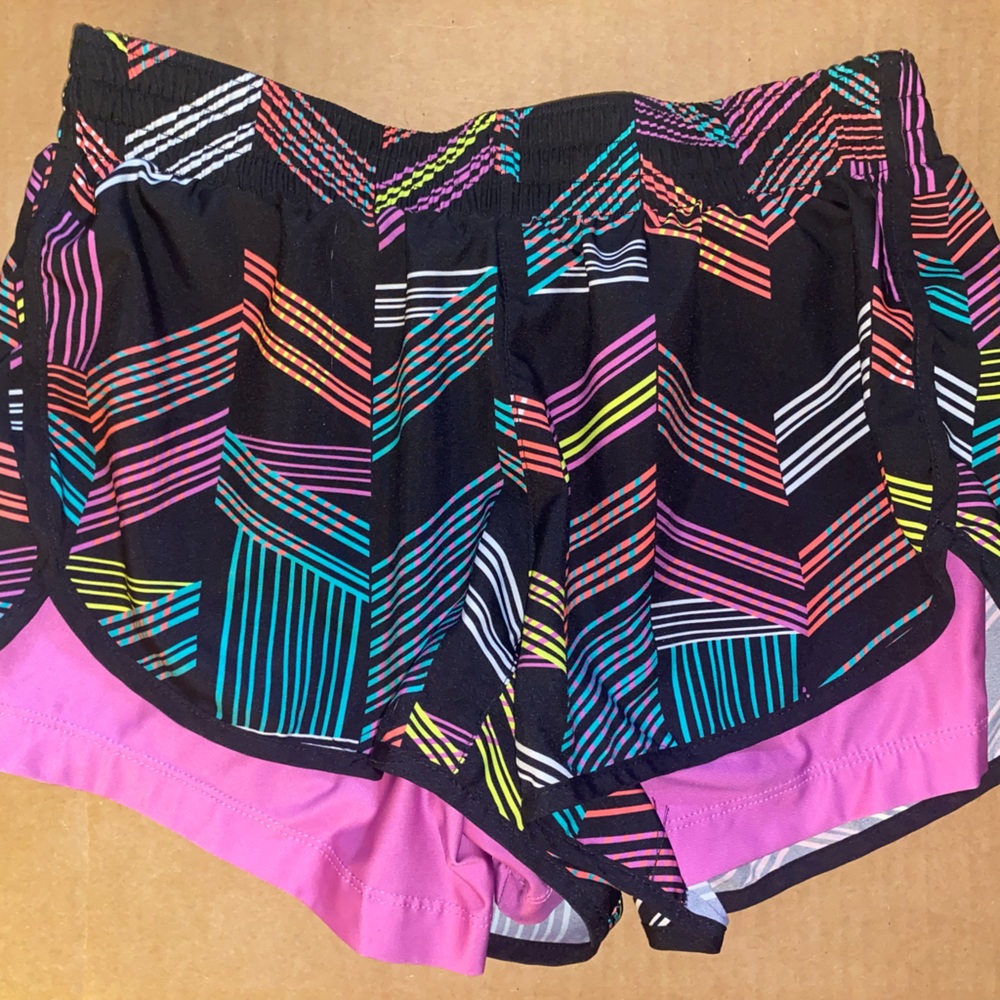 Colorful retro workout shorts! Size small by Varsity Spirit